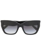 Valentino Eyewear Oversized Frame Sunglasses - Black