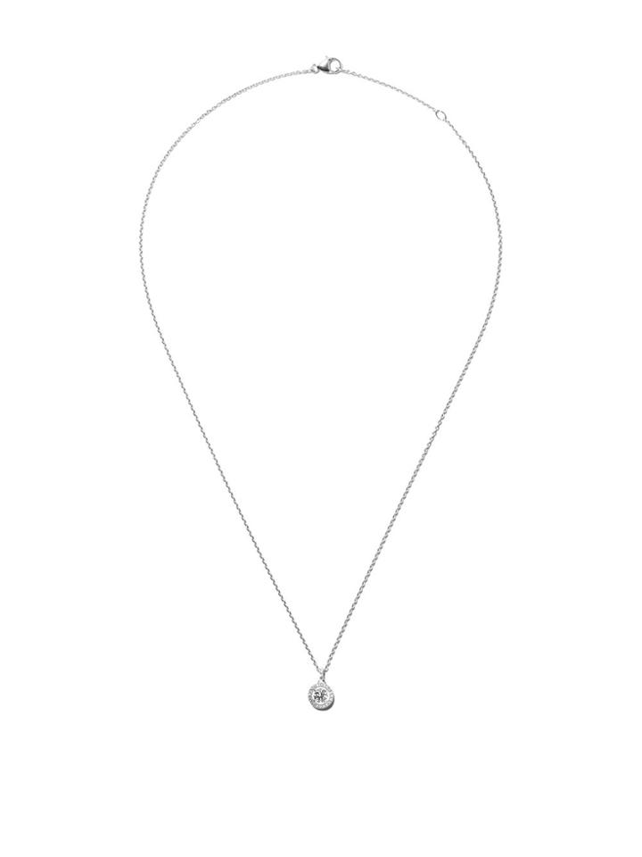 De Beers 18kt White Gold De Beers Aura Pendant Diamond Necklace -