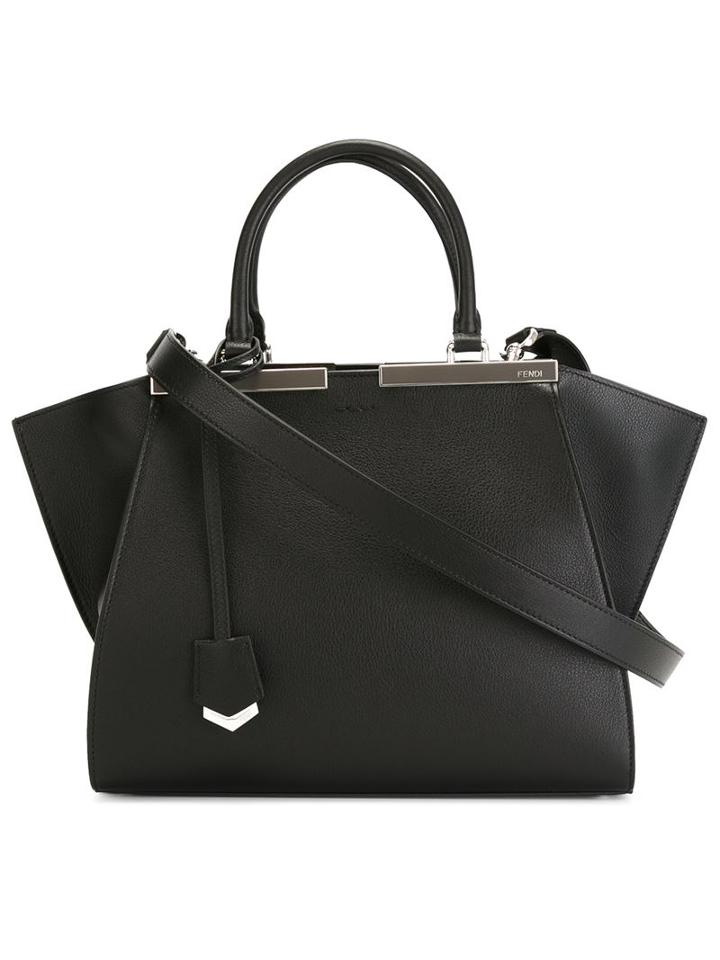 Fendi 3jours Tote, Women's, Black, Calf Leather