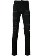 Saint Laurent - Patch Detail Skinny Jeans - Men - Cotton/spandex/elastane - 33, Black, Cotton/spandex/elastane