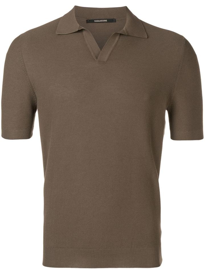 Tagliatore Classic Polo Shirt - Brown
