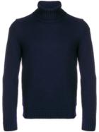 Zanone Roll-neck Sweater - Blue