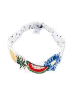 Dolce & Gabbana Kids Fruit Print Headband, Girl's, White
