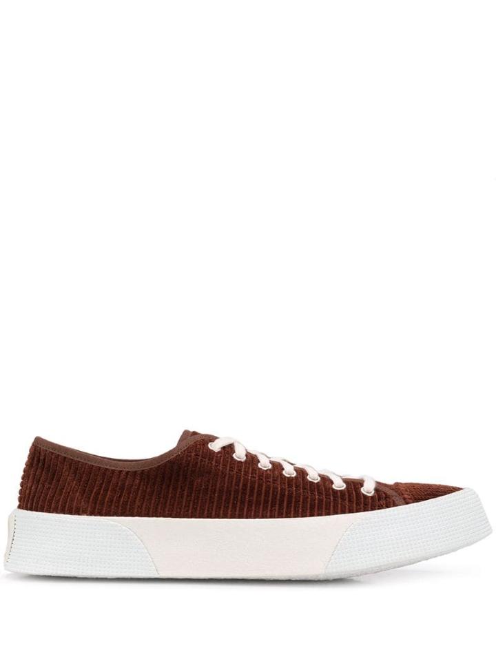 Ami Alexandre Mattiussi Low Top Vulcanized Trainers - Brown