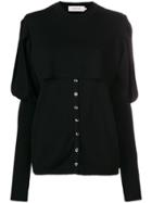 Marques'almeida Leg Of Mutton Sleeve Cardigan - Black