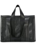 Corto Moltedo Costanza Beach Club Tote Bag, Women's, Black, Calf Leather/leather