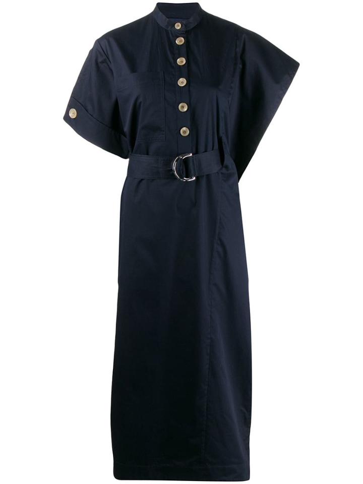Eudon Choi Asymmetric Silvana Dress - Blue