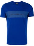 Emporio Armani - Printed T-shirt - Men - Cotton - Xxl, Blue, Cotton