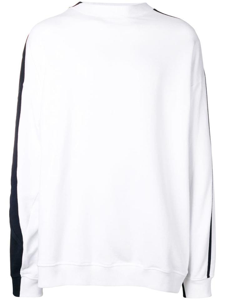 Y / Project Side Striped Sweatshirt - White