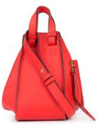 Loewe Zipped Pocket Shoulder Bag, Women's, Red, Calf Leather