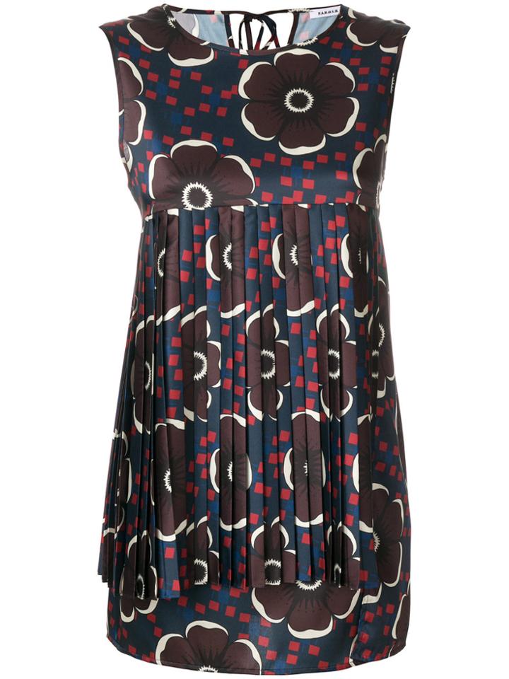 P.a.r.o.s.h. Sleeveless Floral Blouse - Multicolour