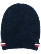 Moncler Logo Beanie Hat - Blue