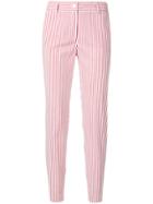 P.a.r.o.s.h. Striped Fitted Trousers - White