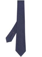 Ermenegildo Zegna Couture Micro Patterned Tie - Blue