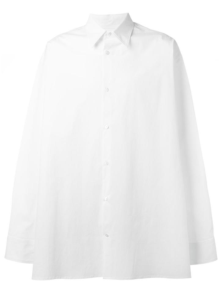 Raf Simons Oversized Shirt, Men's, Size: 50, White, Cotton/spandex/elastane