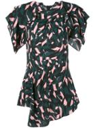 Marni Shutter Print Blouse, Size: 40, Green, Viscose