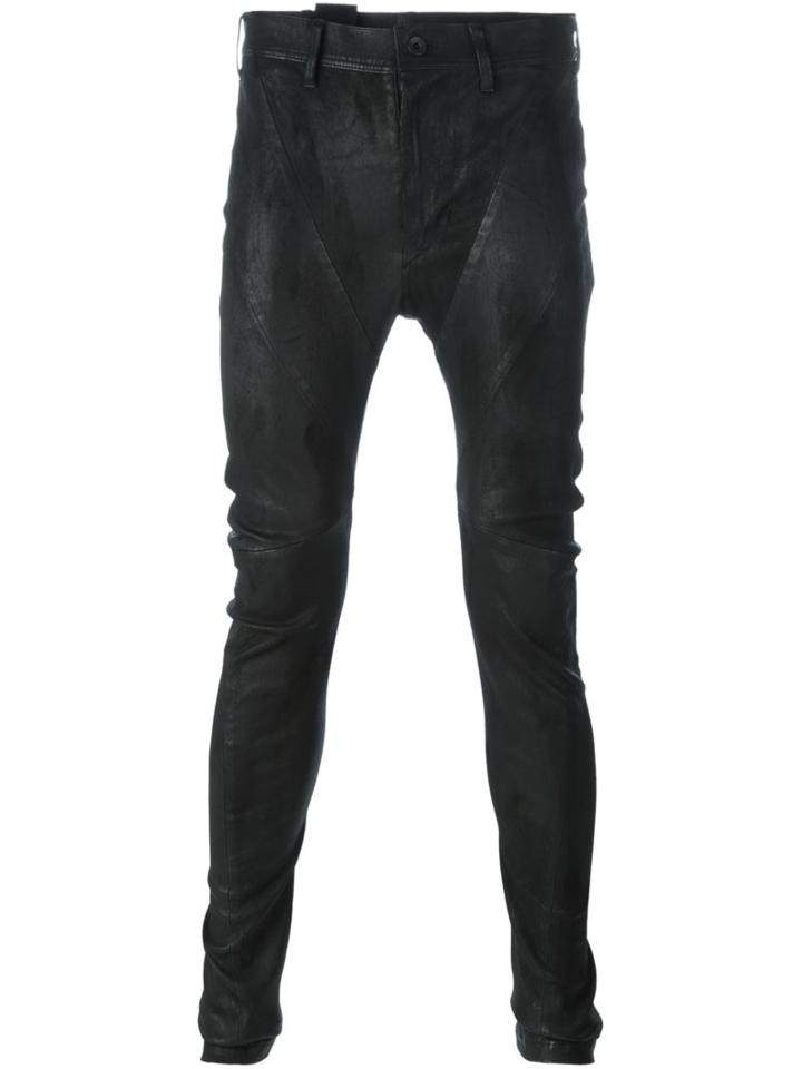 Julius Skinny Leather Trousers, Men's, Size: Iv, Black, Deer Skin