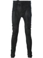 Julius Skinny Leather Trousers, Men's, Size: Iv, Black, Deer Skin