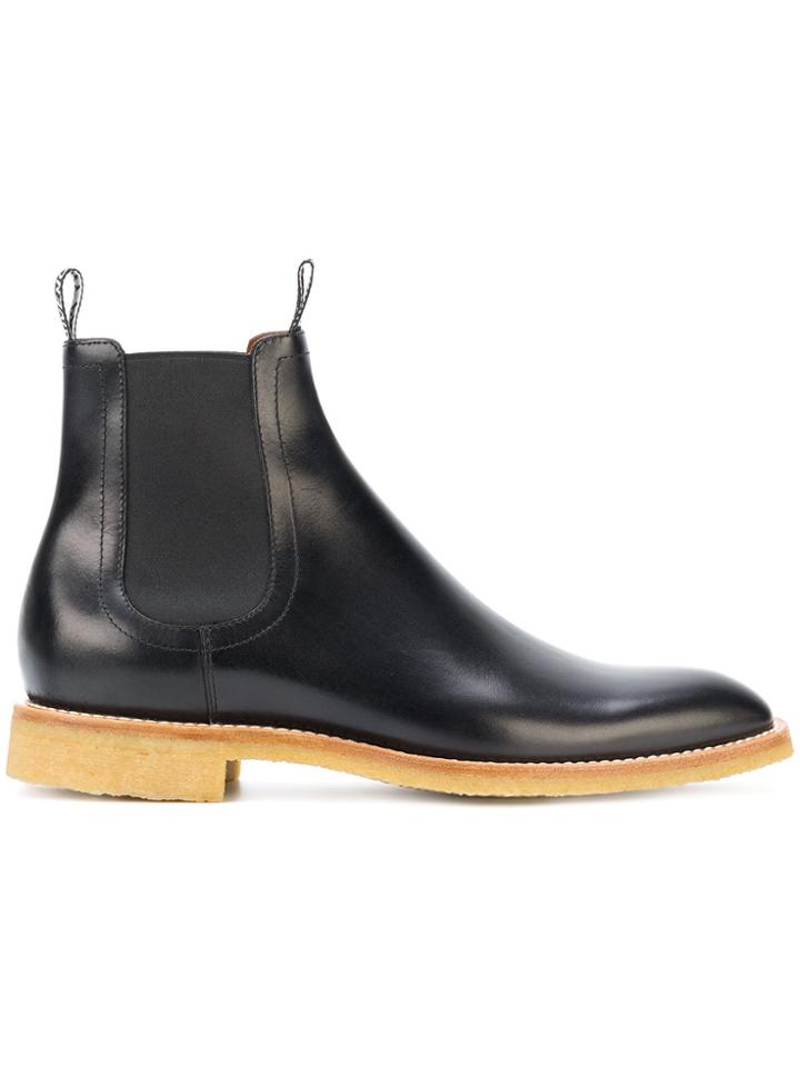 Givenchy Logo Tab Chelsea Boots - Black