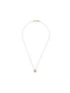 Suzanne Kalan 18kt Rose Gold Diamond Baguette Pendant Necklace - Pink