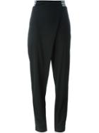 Y-3 Overlap Rise Track Pants, Women's, Size: Medium, Black, Cotton/polyester/polyamide