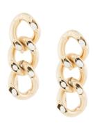 Rosantica Pearl Embellished Chain Earrings - Gold