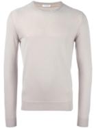 Paolo Pecora Round Neck Jumper, Men's, Size: Xl, Nude/neutrals, Virgin Wool/polyimide
