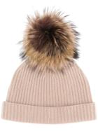 N.peal Ribbed Beanie - Neutrals
