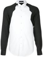 Consistence Torn Striped Shirt - White