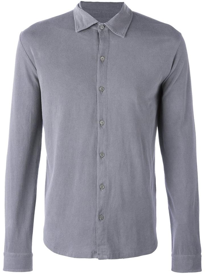 Majestic Filatures Jersey Shirt, Men's, Size: Large, Grey, Cotton/spandex/elastane