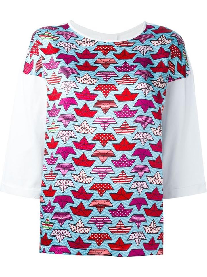 Ultràchic Boat Print Top