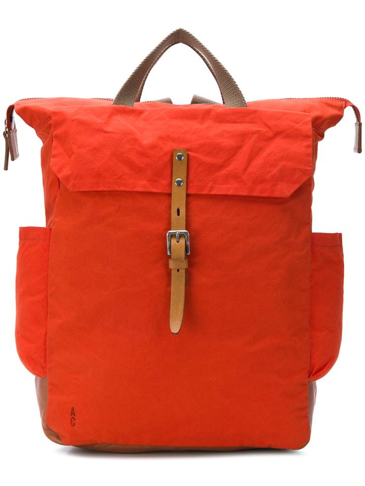 Ally Capellino Fix Waxed Rucksack - Yellow & Orange