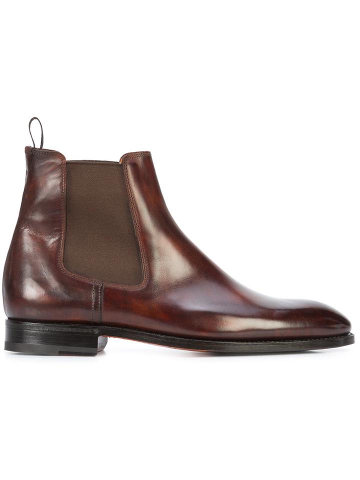 Bontoni Cavaliere Chelsea Boots - Brown