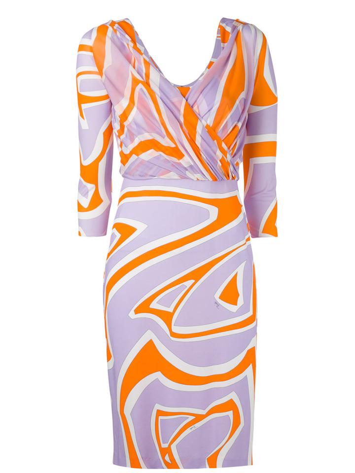 Emilio Pucci - Printed Pencil Dress - Women - Spandex/elastane/cupro/viscose - 44, Spandex/elastane/cupro/viscose