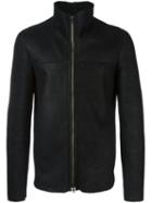 Salvatore Santoro 'met' Jacket, Men's, Size: 50, Black, Leather/sheep Skin/shearling