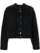 Valentino Snap Button Denim Jacket - Black