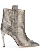 Bams Metallic-effect Ankle Boots - Gold