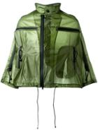 Y-3 Cropped Rain Jacket, Men's, Size: Small, Green, Polyamide/polyester