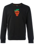 Paul Smith Strawberry Skull Sweatshirt, Men's, Size: Medium, Black, Cotton