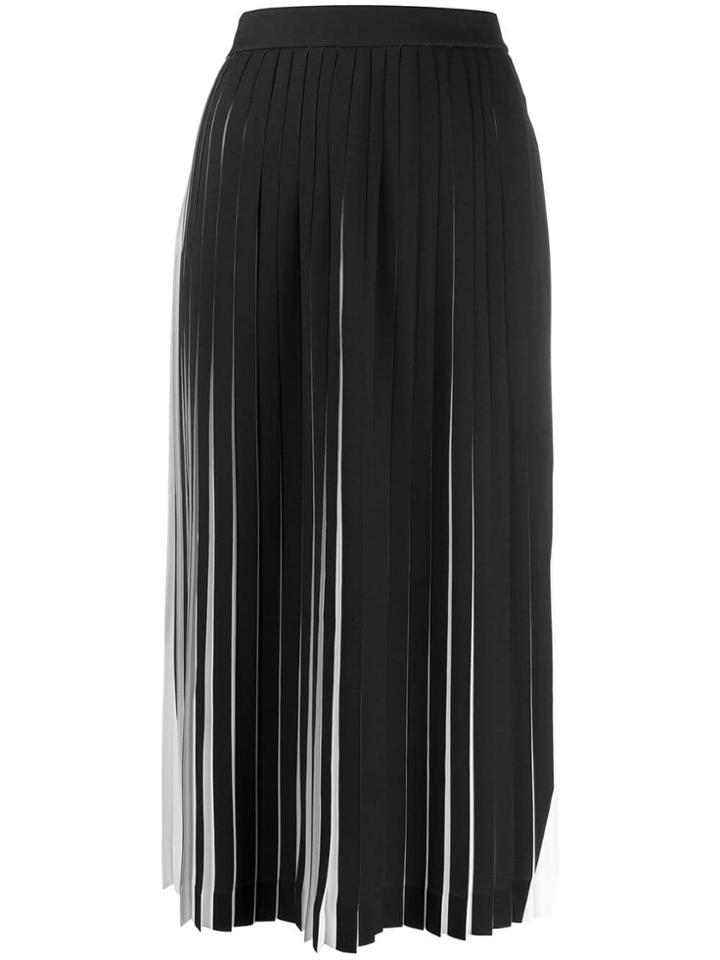 Maison Margiela Pleated Midi Skirt - White