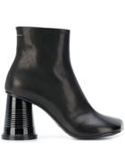 Mm6 Maison Margiela Wide Heel Boots - Black
