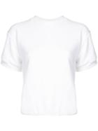 Harvey Faircloth Short-sleeve Fitted Top - White