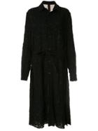 Forme D'expression Juxtaposed Shirt Coat - Black