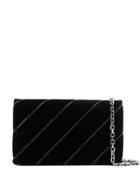 Casadei Embellished Shoulder Bag - Black
