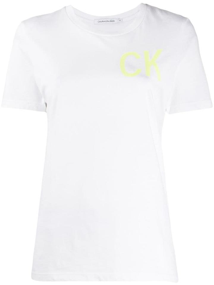 Calvin Klein Jeans Logo Detail T-shirt - White
