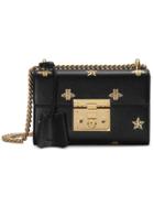 Gucci Padlock Bee Star Small Shoulder Bag - Black