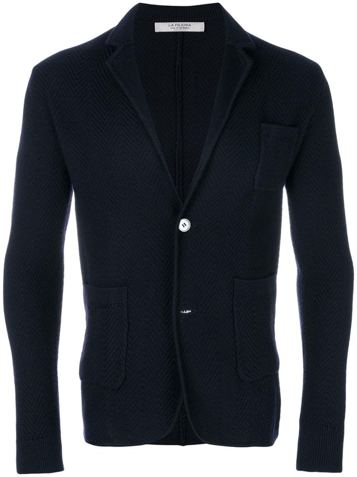 La Fileria For D'aniello Button Up Cardigan - Blue