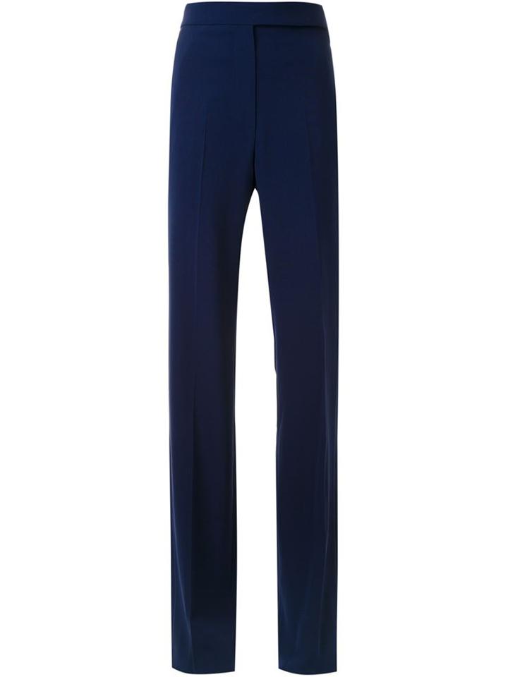 Mugler Tailored Trousers, Women's, Size: 36, Blue, Spandex/elastane/acetate/viscose