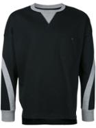 Factotum Contrast Sweatshirt, Men's, Size: 46, Black, Cotton