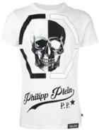 Philipp Plein 'ideal' T-shirt, Men's, Size: Medium, White, Cotton/glass